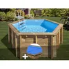 Image de Kit piscine bois Gré Lili 2 Ø 280 x 107 m + Bâche à bulles