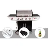 Image de Barbecue À Gaz Avec Chariot Manhattan 450gpi + Plancha + Malette De 8 Accessoires