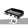Image de Plancha gaz à poser 3 brûleurs Solia 300 - Somagic + Chariot plancha en métal Salvia