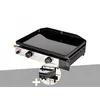 Image de Plancha Gaz À Poser 2 Brûleurs Solia 200 - Somagic + Support Balcon
