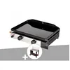 Image de Plancha gaz à poser 2 brûleurs Solia 200 - Somagic + Chariot plancha en métal Salvia
