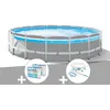 Image de Kit Piscine Tubulaire Intex Prism Frame Clear Window Ronde 4,88 X 1,22 M