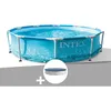 Image de Kit piscine tubulaire Intex Metal Frame Ocean ronde 305 x 076 m + Bâche de protection