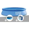 Image de Kit piscine autoportée Intex Easy Set 244 x 061 m + Bâche de protection + Bâche à bulles