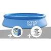 Image de Kit piscine autoportée Intex Easy Set 244 x 061 m + Bâche à bulles + Épurateur à cartouche