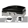 Image de Plancha Gaz Signature Allure 260 Duo + Couvercle De Protection + Desserte - Le