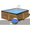 Image de Kit Piscine Bois Gré Carra 3,05 X 3,05 X 1,19 M