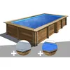 Image de Kit piscine bois Gré Lemon 375 x 200 x 068 m + Bâche hiver + Bâche à bulles