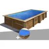 Image de Kit piscine bois Gré Lemon 375 x 200 x 068 m + Bâche à bulles