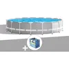 Image de Kit piscine tubulaire Intex Prism Frame ronde 549 x 122 m + Bâche à bulles