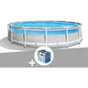Image de Kit piscine tubulaire Intex Prism Frame Clearview ronde 427 x 107 m + Bâche à bulles