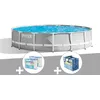 Image de Kit Piscine Tubulaire Intex Prism Frame Ronde 4,57 X 1,07 M