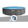Image de Kit piscine tubulaire Intex Baltik ronde 457 x 122 m + Bâche à bulles