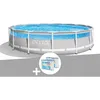 Image de Kit piscine tubulaire Intex Prism Frame Clearview ronde 427 x 107 m + 6 cartouches de filtration