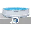 Image de Kit Piscine Tubulaire Intex Chevron Ronde 4,88 X 1,22 M