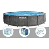 Image de Kit piscine tubulaire Intex Baltik ronde 549 x 122 m + Bâche à bulles + 6 cartouches de filtration + Kit dentretien