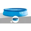 Image de Kit piscine autoportée Intex Easy Set 457 x 107 m + Bâche de protection