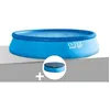Image de Kit piscine autoportée Intex Easy Set 457 x 084 m + Bâche de protection
