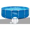 Image de Kit Piscine Tubulaire Summer Waves Active Frame Pool Ronde 4,57 X 1,22 M + 6
