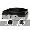 Image de Plancha Gaz Signature Allure 260 Duo + Housse De Protection + Desserte - Le Marquier