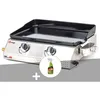 Image de Plancha à gaz Vera 200 avec cuve en inox - Somagic + Dégraissant plancha