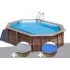 Image de Kit Piscine Bois Gré Bambu 5,35 X 3,35 X 1,36 M