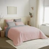 Image de Pack Complet 6 Pièces Rose/gris Réversible Housse De Couette Pour Lit 180 X 200 Cm "king Size"