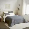 Image de Pack complet 6 pièces anthraciteblanc réversible housse de couette pour lit 160 x 200 cm