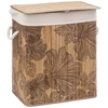 Image de Panier À Linge Bambou "blackflora" Ou "palawan" 60 Litres Atmosphéra