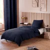 Image de Parure de couette Noah Gaze de Coton 140 x 200 pour lit 1 place - Noah Bleu Nuit - Noah Bleu Nuit -