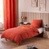 Image de Parure de couette Noah Gaze de Coton 140 x 200 pour lit 1 place - Noah Terracotta - Noah Terracotta -
