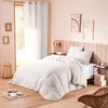 Image de Parure de couette Noah Gaze de Coton 240 x 220 pour lit 2 Places 140 à 160 cm - Noah Neige - Noah Neige -