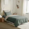 Image de Pack complet 4 pièces Eucalyptus/Lin réversible housse de couette pour lit 90 x 190 cm