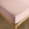 Image de Drap Housse 90 X 190 Cm Bonnet 30 Cm "premium" Pour Lit 1 Place Coton Pur