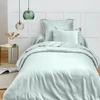 Image de Housse De Couette 140 X 200 Cm "premium" Pour Lit 1 Place Coton Pur