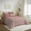 Image de Pack Complet Housse De Couette Réversible Pour Lit 140 X 190 Cm Céleste Pêche