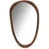 Image de Miroir Irrégulier En Bois De Manguier Marron 51x3.5x83 Cm