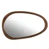 Image de Miroir irrégulier en bois de manguier marron 83x51