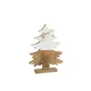 Image de Sapin De Noël Décoratif En Bois Naturel 21.5x6.5x30 Cm