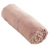 Image de Drap housse Gaze de Coton 90 x 190 cm GAIA coloris Guimauve
