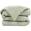 Image de Housse de couette en gaze de coton GAIA - LEFFET PAPILLON - Vert deau - 140x200cm - Boutons bois