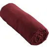 Image de Drap Housse 90x190 Cm En Gaze De Coton Gaïa Lie De Vin
