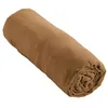 Image de Drap housse - GAIA - 140 x 190 cm - Gaze de coton - Bonnet 30 cm - Coloris Camel