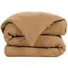Image de Housse de couette Gaze de Coton 200 x 200 cm GAIA coloris Camel