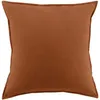 Image de Taie doreiller flanelle 100% coton 63 x 63 cm CANDICE coloris Tomette