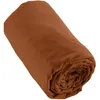 Image de Drap housse flanelle 100% coton 90 x 190 cm - LEFFET PAPILLON - CANDICE - Tomette - bonnet de 30 cm