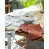 Image de Lot De 3 Serviettes 40x40 Gaze De Coton Gaïa Terracotta