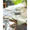 Image de Lot De 3 Serviettes 40x40 Gaze De Coton Gaïa Vert D'eau