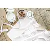 Image de Lot De 3 Serviettes 40x40 Gaze De Coton Gaïa Chantilly