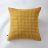 Image de Taie D'oreiller 60x60 Cm Gaze De Coton Gaïa À Petits Carreaux Safran